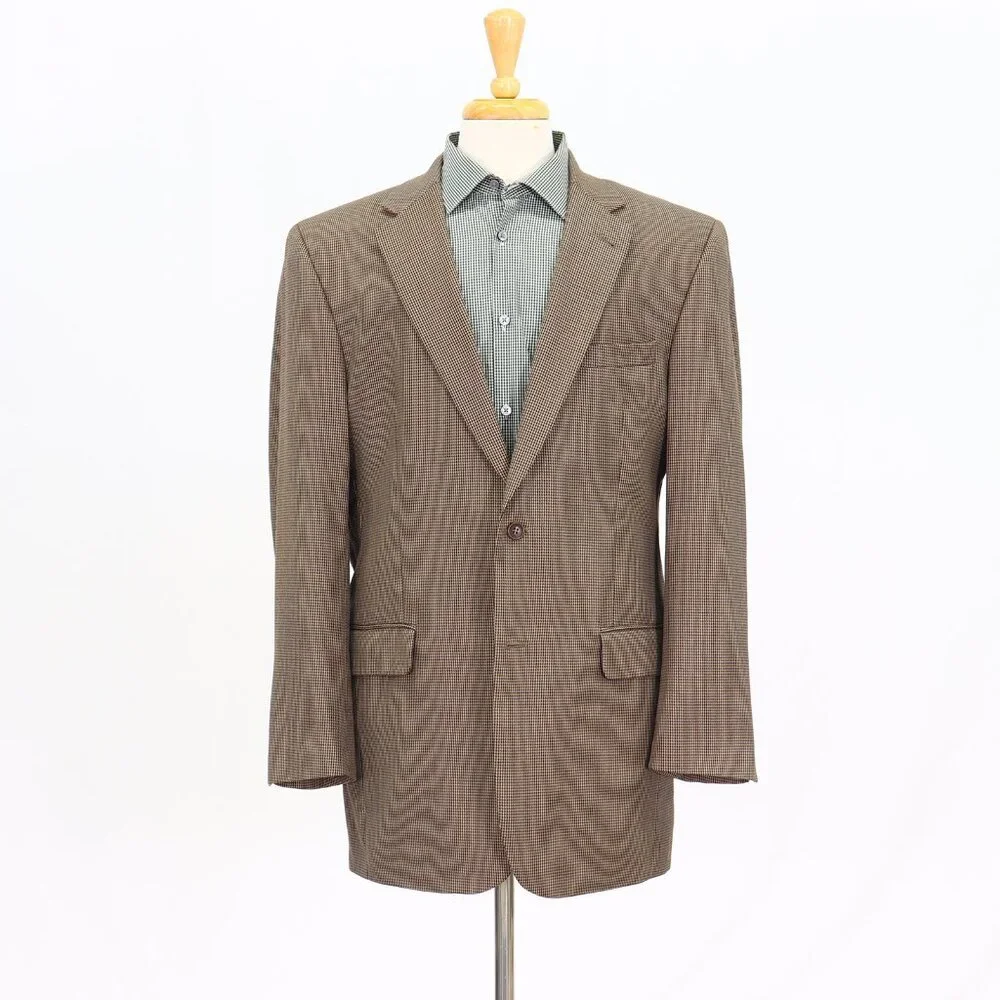 Jos. A. Bank 42L Brown HT 2-Button Sport Coat Blazer Jacket